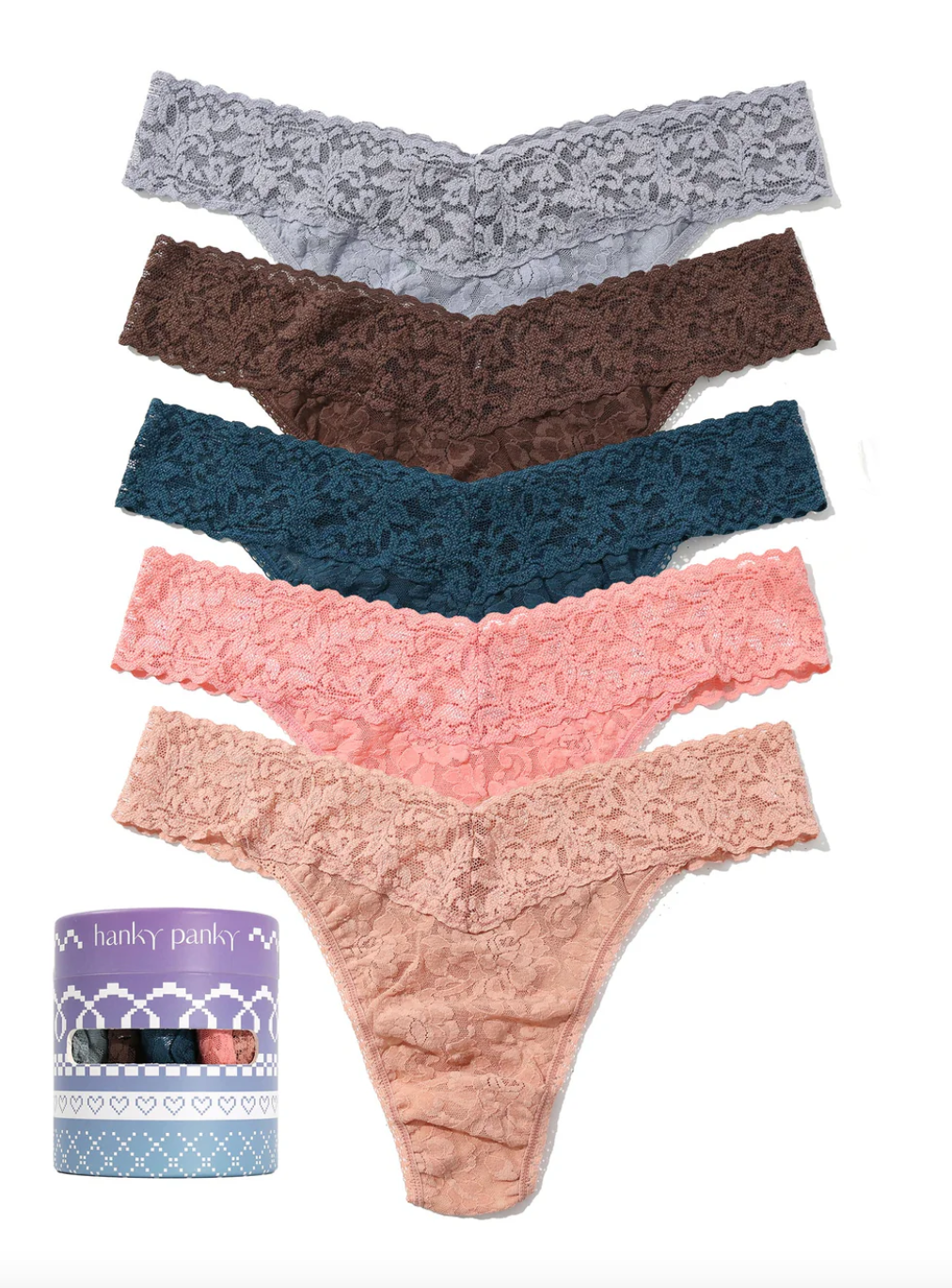 Hanky Panky Original Rise Thong 5 Pack-48115TPK