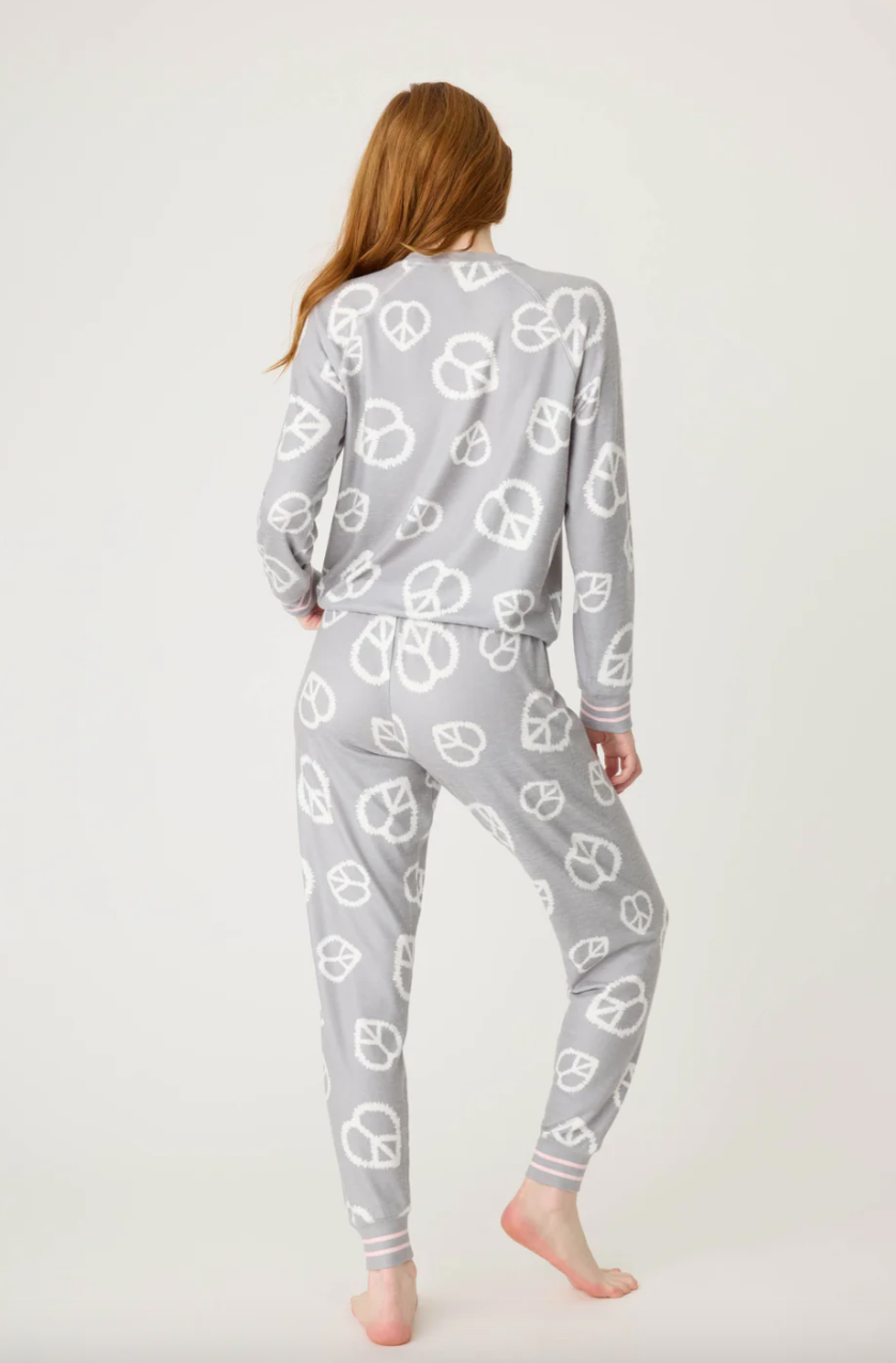 PJ Salvage-Full Of Love Peace Heart PJ Set-RRFLST1