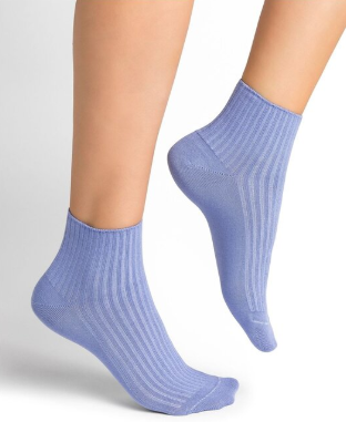 Bleuforet-Ribbed Ankle Sock-6718