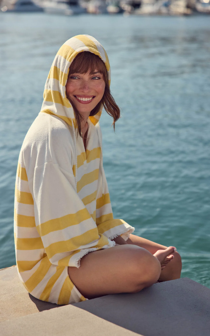 PJ Salvage-Cabana Paradise Stripe Cover Up Dress-RSCDD