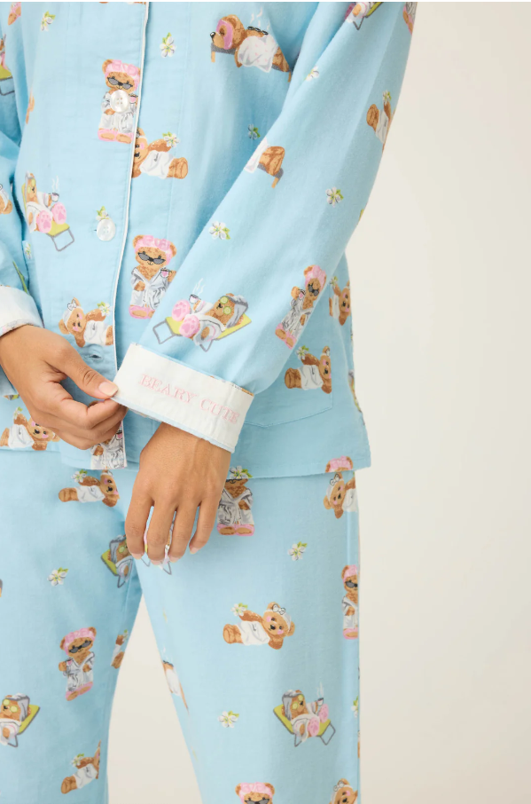 PJ Salvage - Flannel PJ Set - RUFLPJ - Icy Blue/Pink/Turquoise
