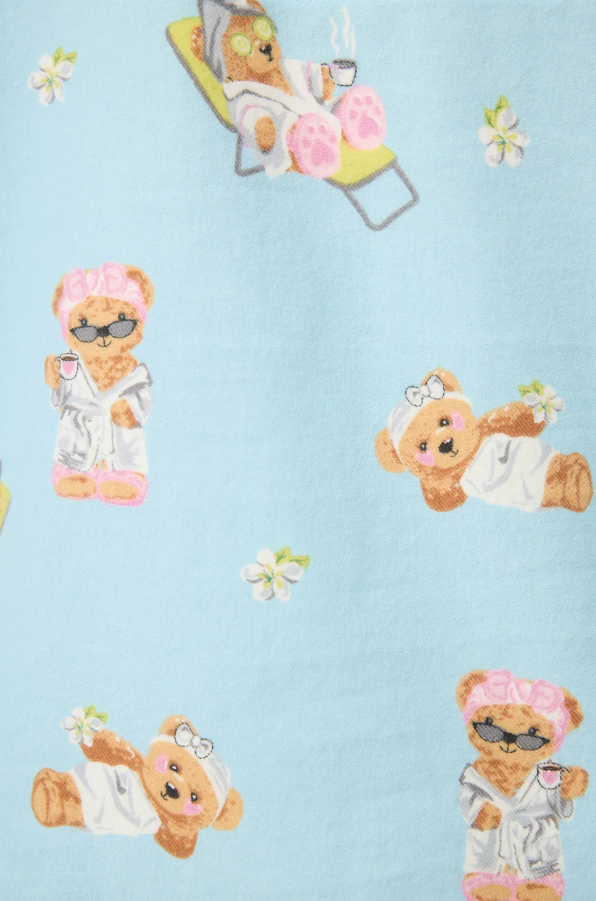 PJ Salvage - Flannel PJ Set - RUFLPJ - Icy Blue/Pink/Turquoise