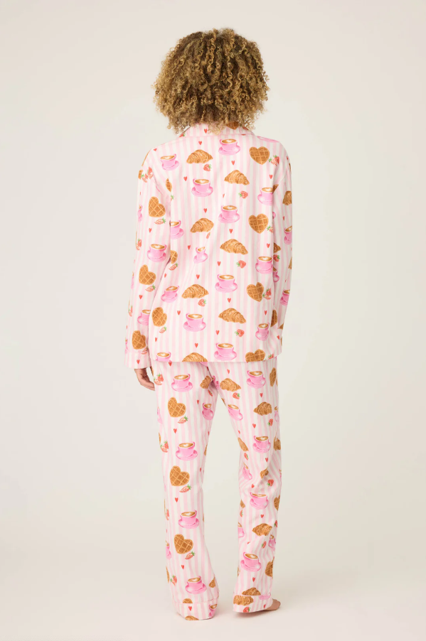 PJ Salvage - Flannel PJ Set - RUFLPJ - Icy Blue/Pink/Turquoise