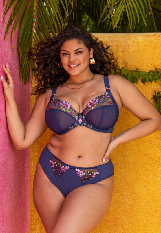 Elomi Himari Midnight High Leg Brief- EL302153MIH