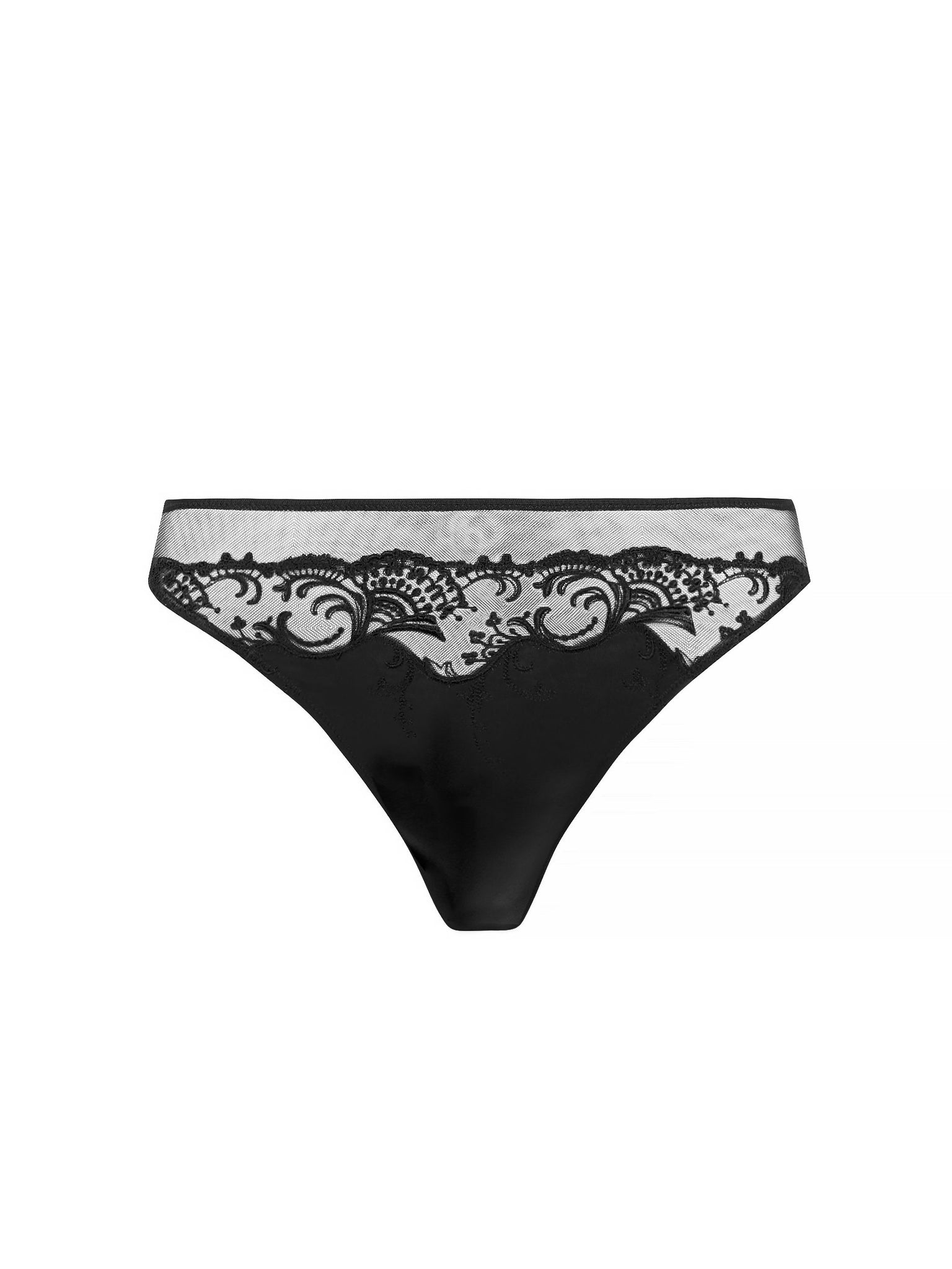 LISE CHARMEL SPLENDEUR SOIE  Thong- MARINE- ACC0080