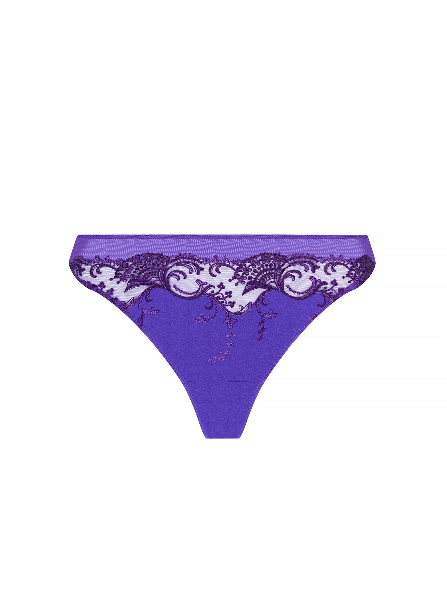 LISE CHARMEL SPLENDEUR SOIE  Thong- MARINE- ACC0080