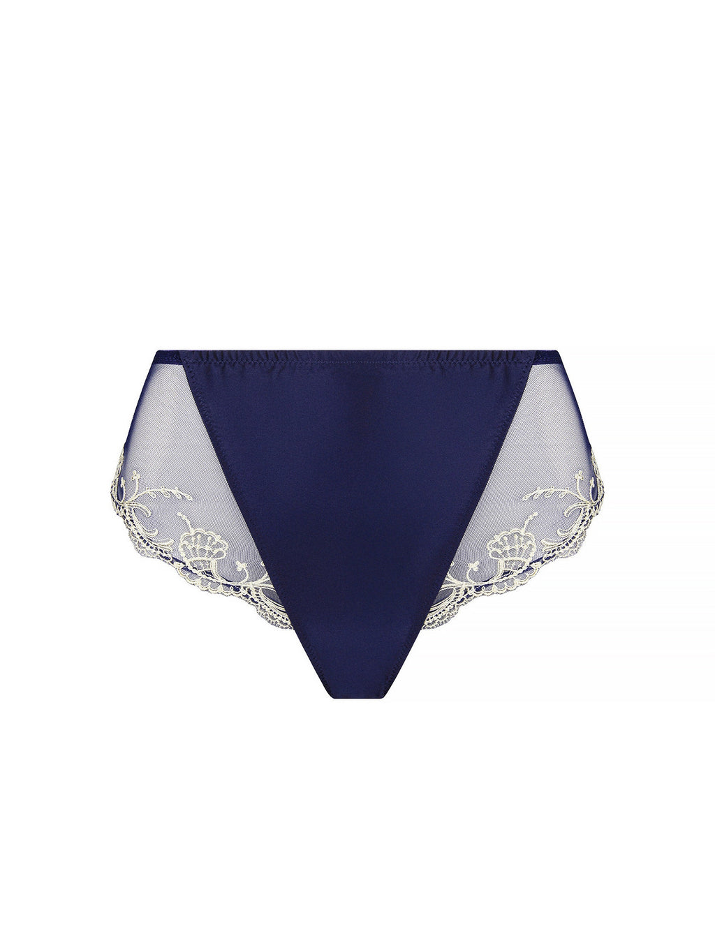 LISE CHARMEL SPLENDEUR SOIE  High Waist Brief- MARINE- ACC0380