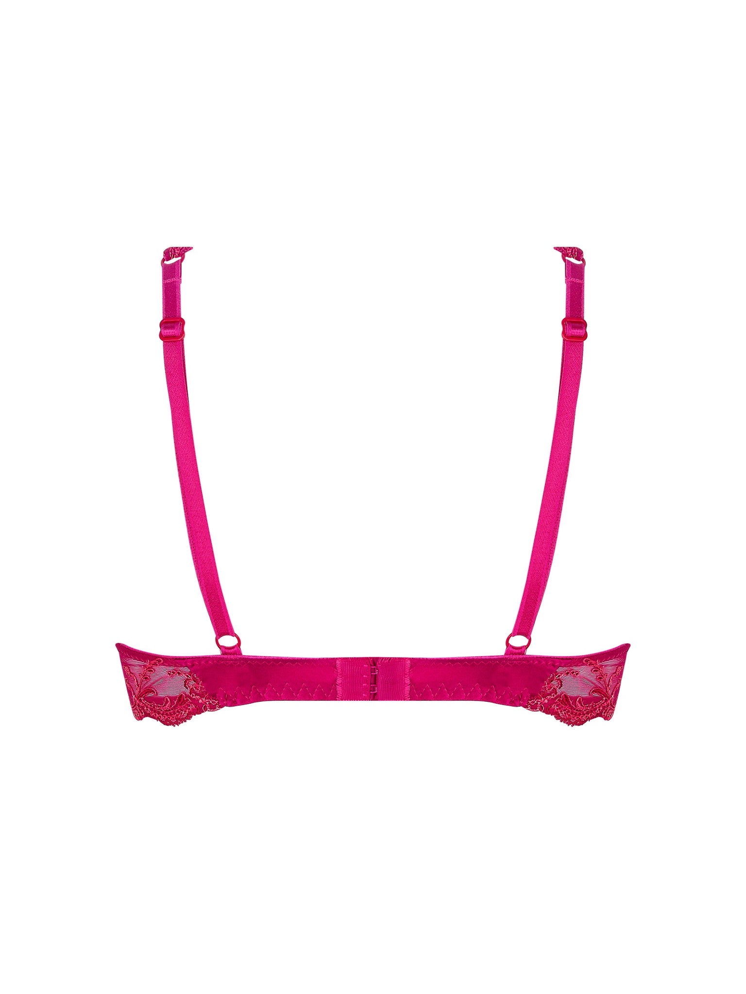 LISE CHARMEL Glam triangle- SPLENDEUR SOIE- Marine/Splendeur Carmin- ACC7480