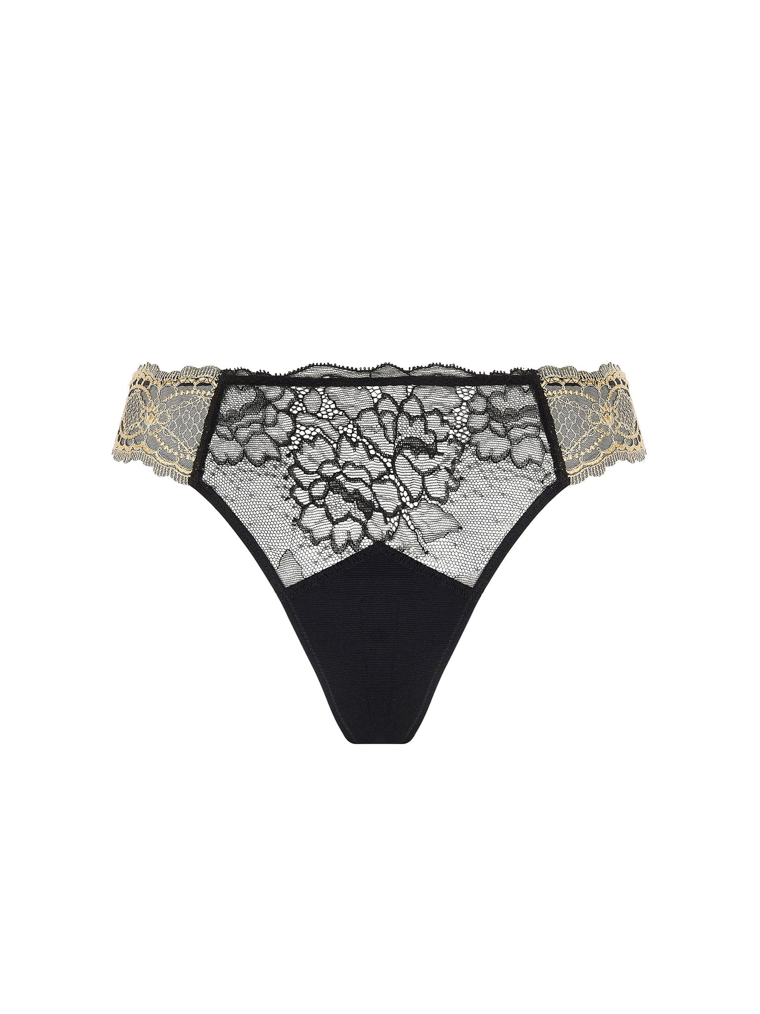 LISE CHARMEL - SUBLIME EN NOIR THONG - NOIR ECLAT - ACJ0013