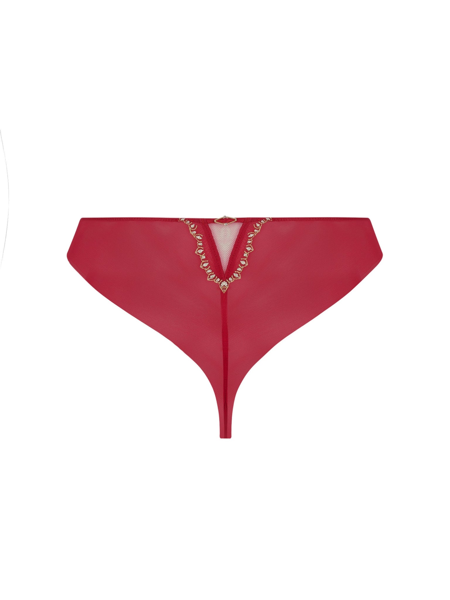 LISE CHARMEL EBLOUISSANTE ICONE- THONG- Rubis/NOIR- ACJ0030