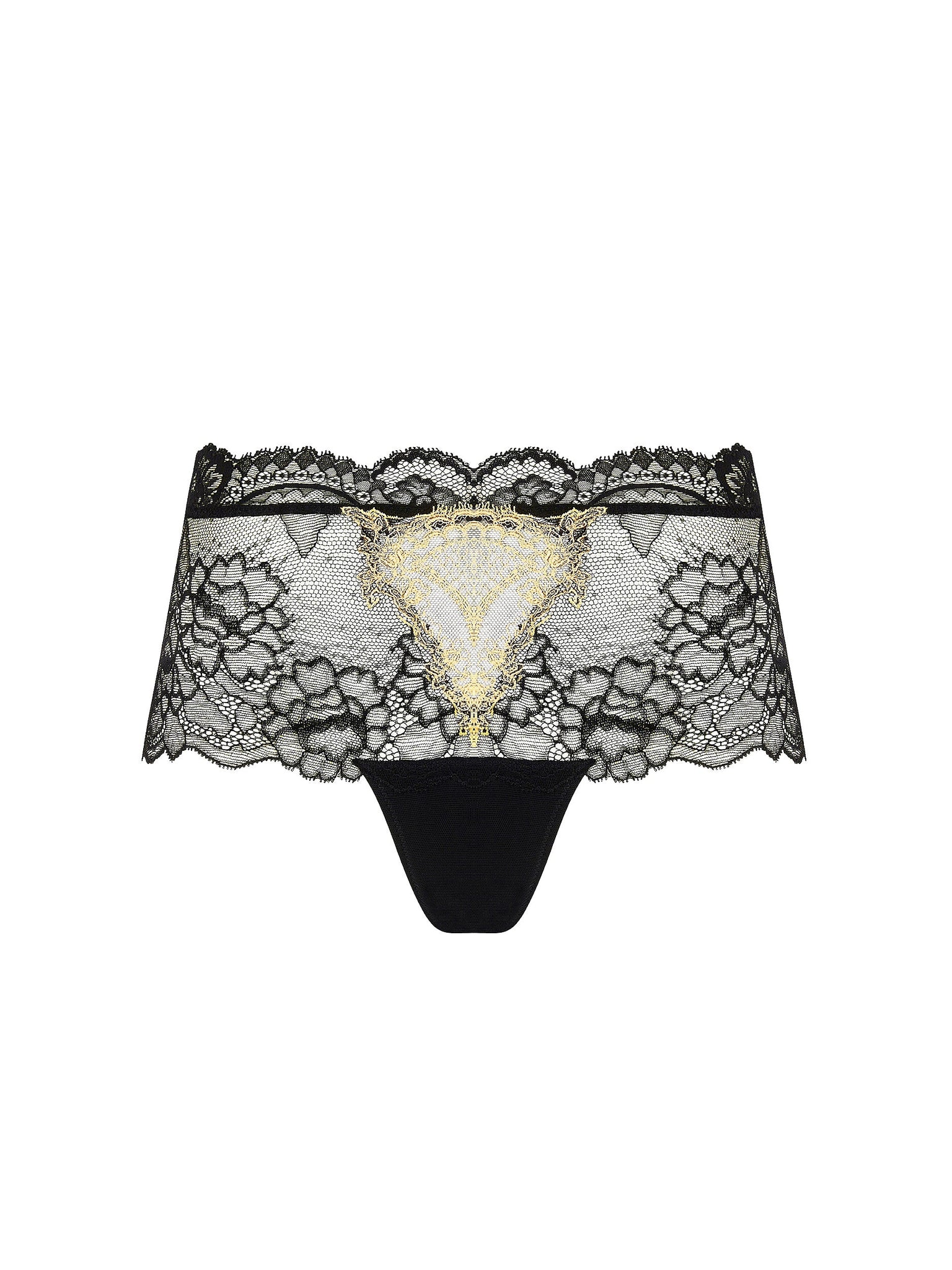 LISE CHARMEL - SUBLIME EN OR BOYSHORT - NOIR ECLAT - ACJ0413