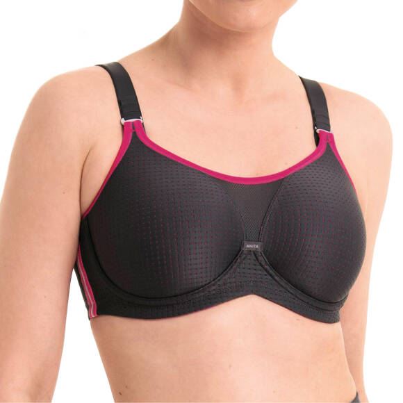Anita Active Performance WireX Sports Bra with Underwire - 5599 - Anthracite Pink