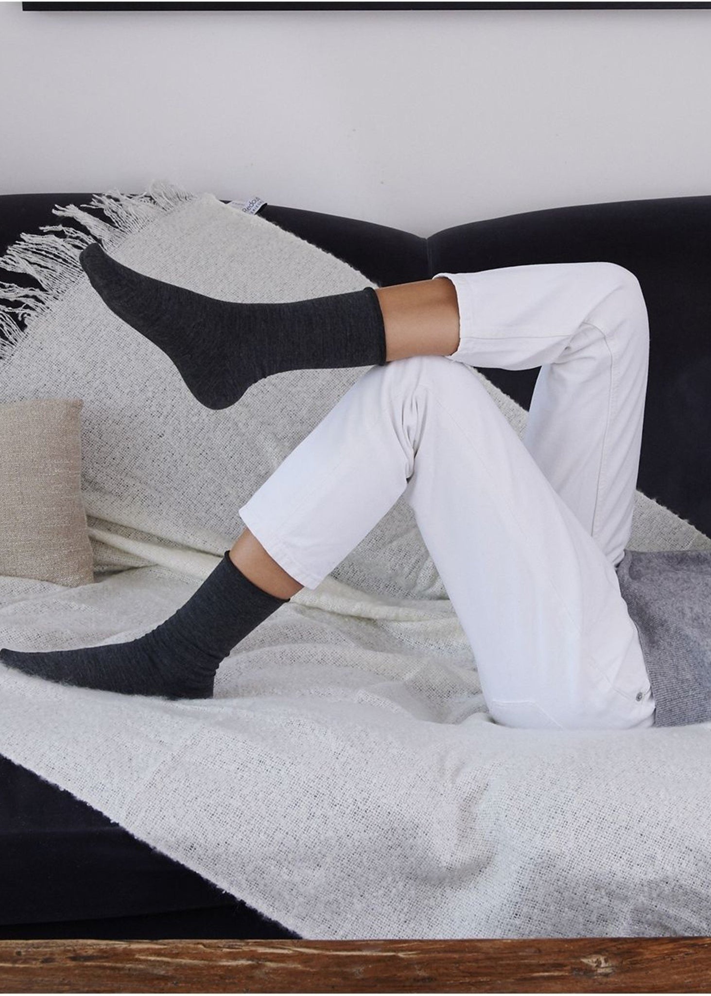 Bleuforet Fine Wool Socks with Cotton Inside- 6700