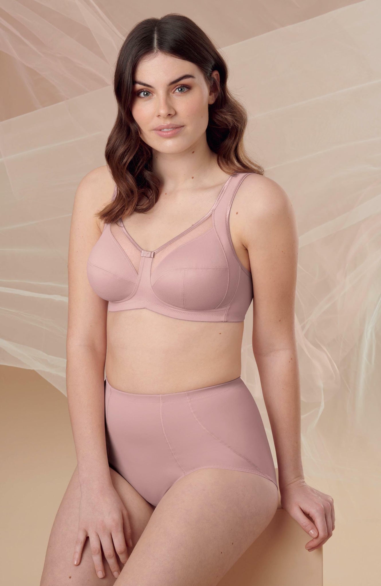CLARA 5859- COMFORT BRA- Rosewood
