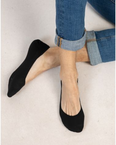 Bleuforet-Low Cut Cotton No-Show Socks Twin Pack - 7089D