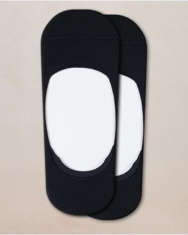 Bleuforet-Low Cut Cotton No-Show Socks Twin Pack - 7089D