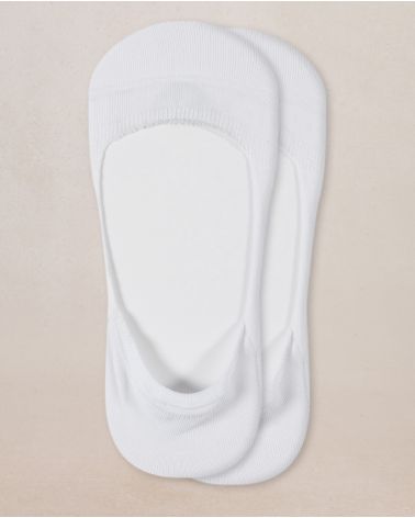 Bleuforet-Low Cut Cotton No-Show Socks Twin Pack - 7089D