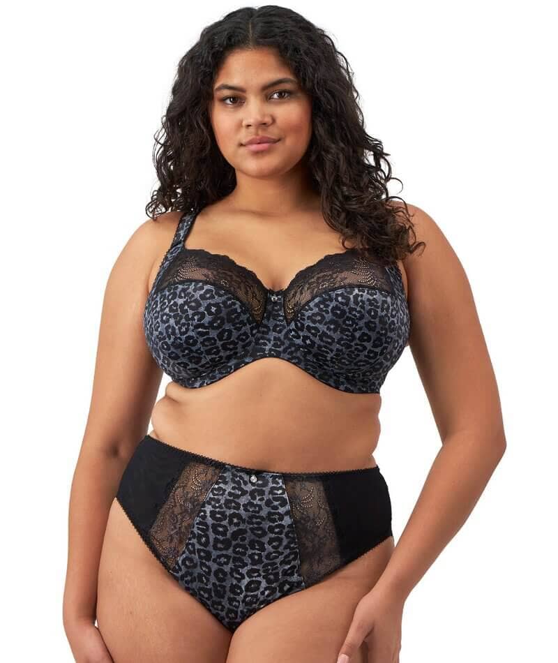 Elomi Morgan Stretch Banded Bra EL4111 - Snow Leopard