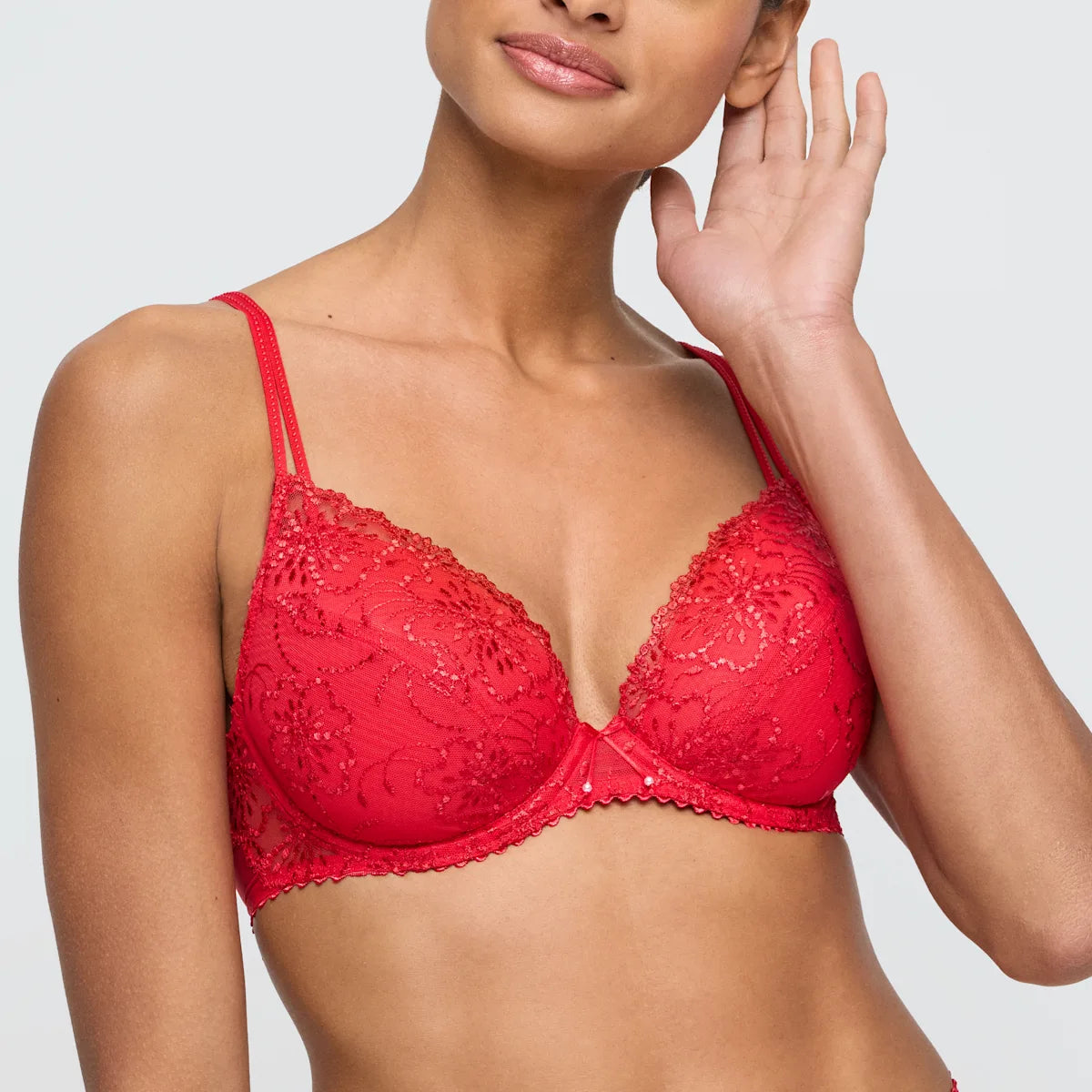 MARIE JO Jane Push-Up Bra Removable Pad- True Red- 0101337