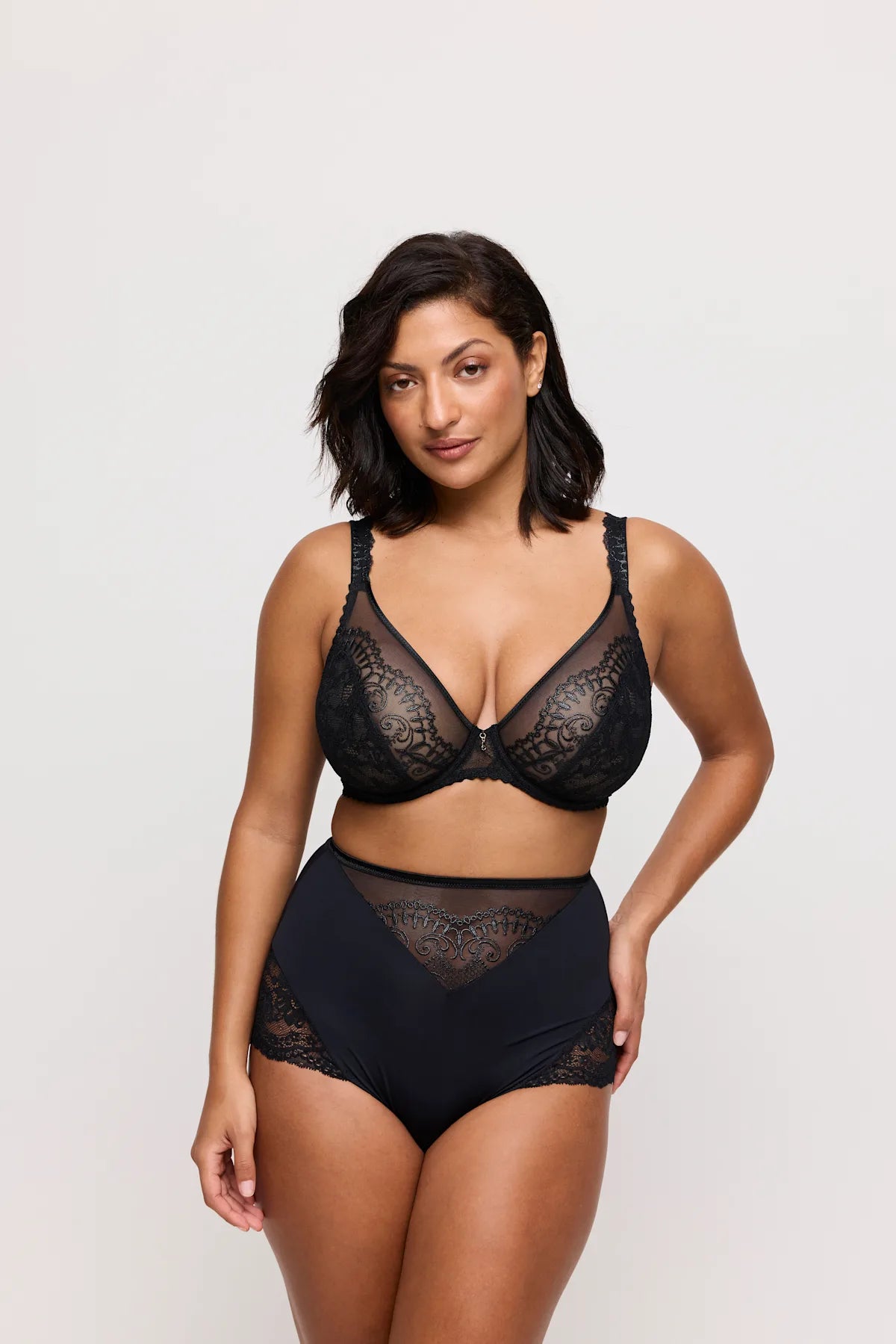 Prima Donna Shimla Plunge Bra- 0163584- Black