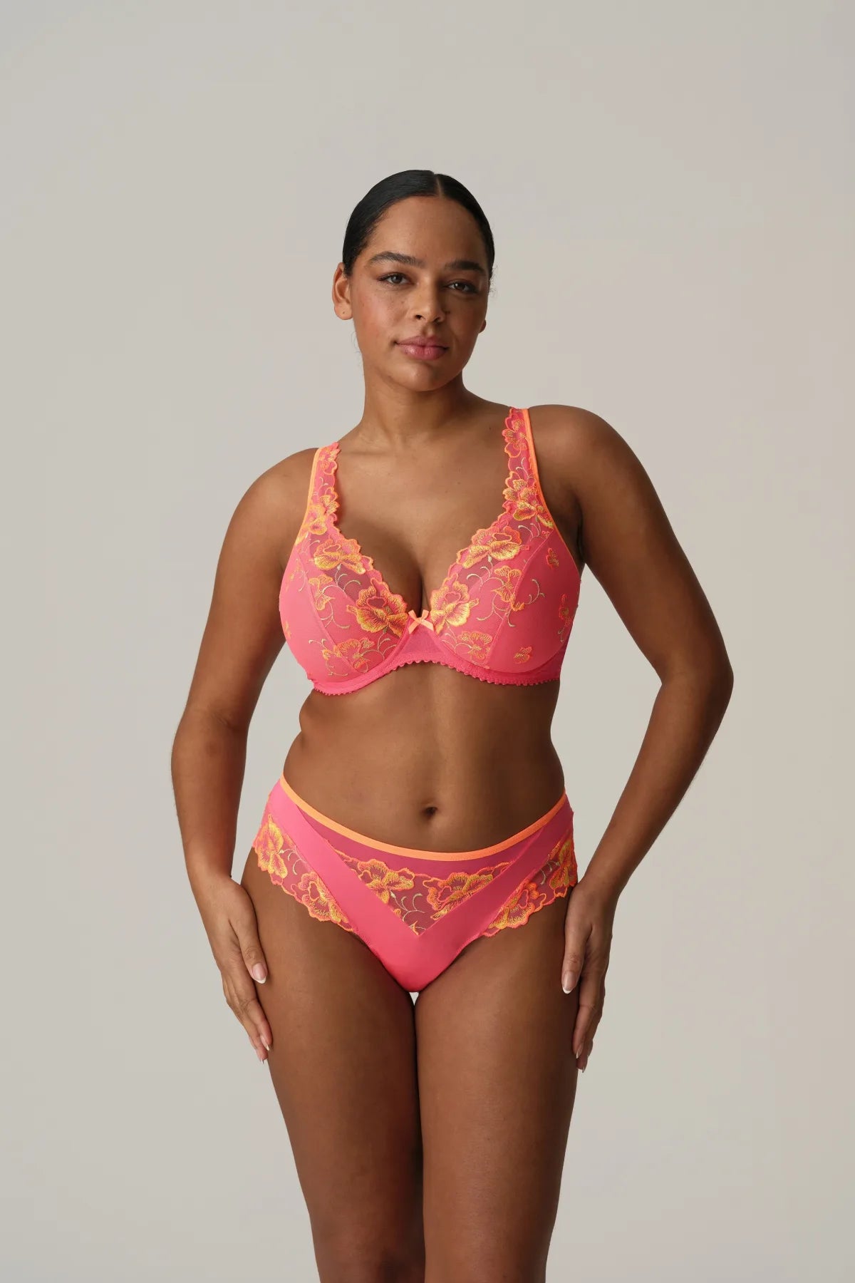 0163442 - PrimaDonna Devdaha Half Padded Plunge Bra- Tropicana