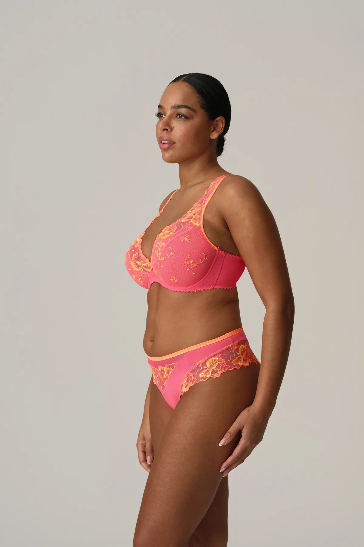 0163442 - PrimaDonna Devdaha Half Padded Plunge Bra- Tropicana