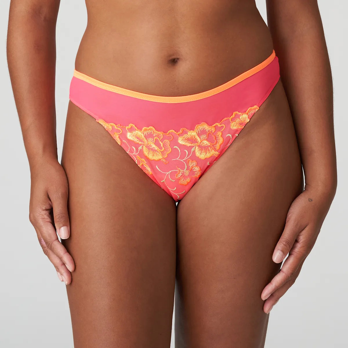 PrimaDonna Devdaha Luxury Thong- 0663441- Velvet blue/Tropicana/VeryBerry