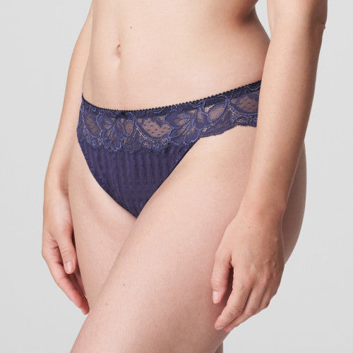 0662125 Prima Donna- Madison Powder Rose/Bleu Bijou Thong