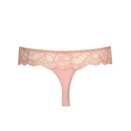 0662125 Prima Donna- Madison Powder Rose/Bleu Bijou Thong