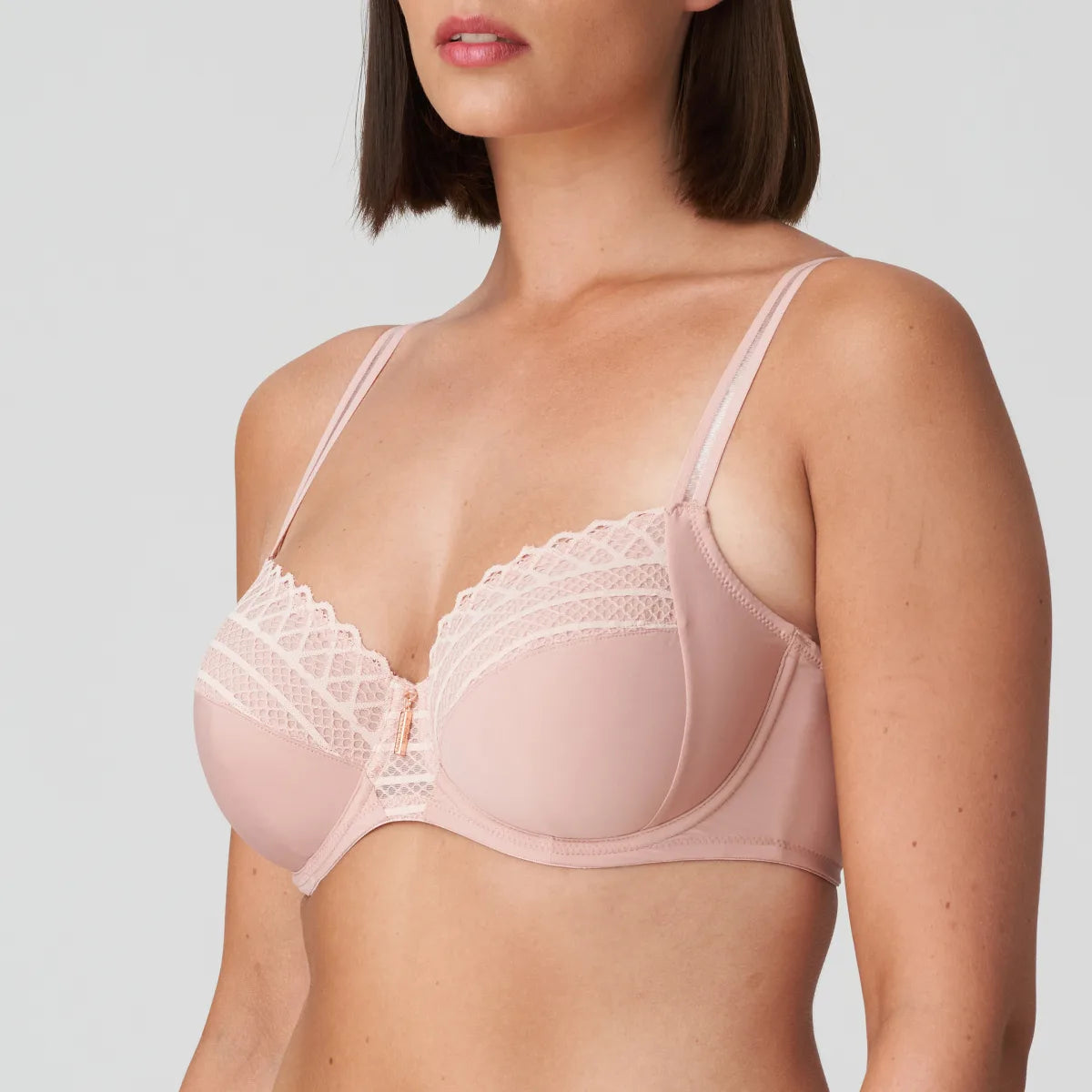 Prima Donna Twist East End- Full Cup Bra- 0141930- Powder rose/Charcoal