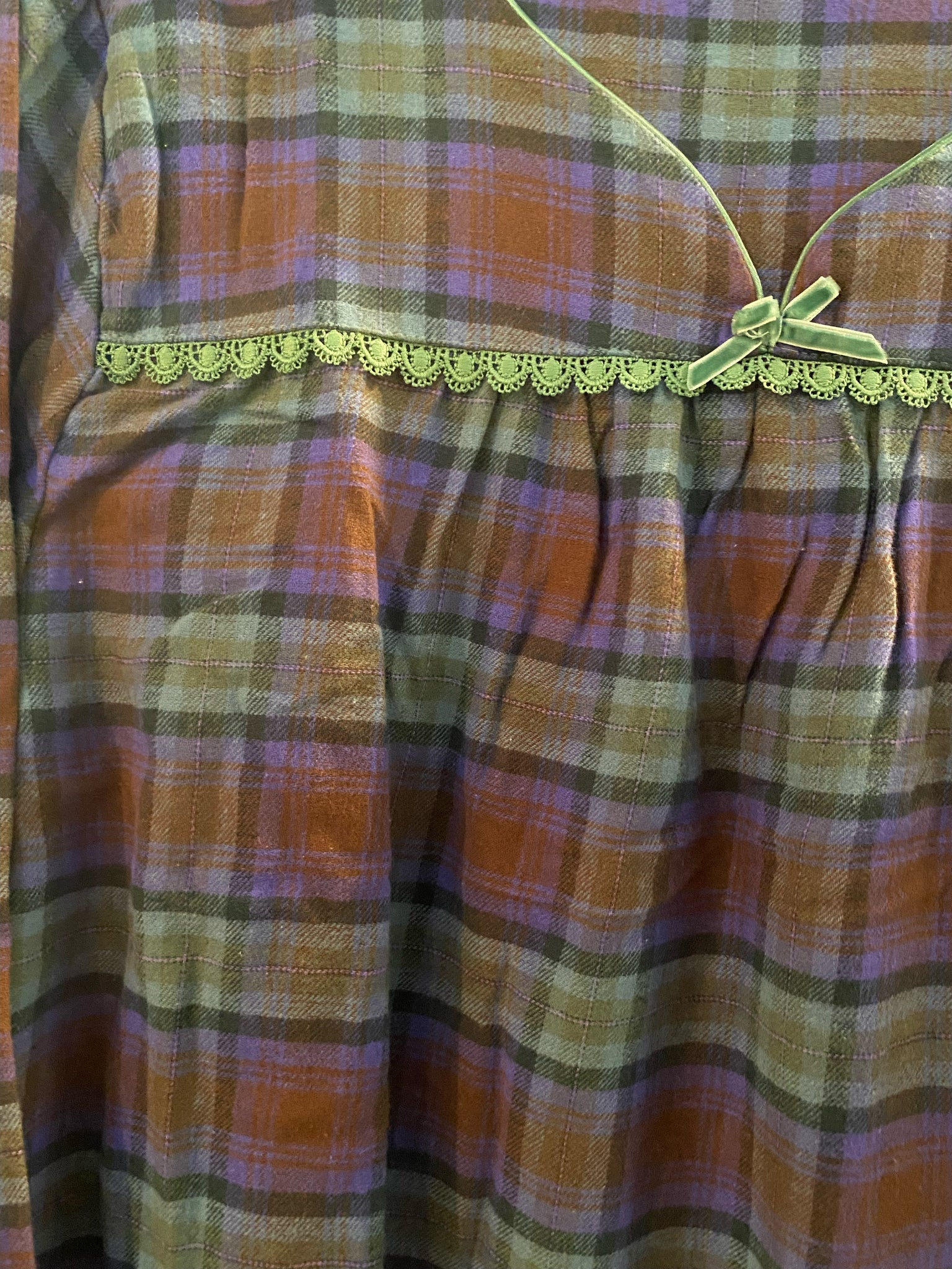 KayAnna Flannel Night Shirt- F12432-100%cotton