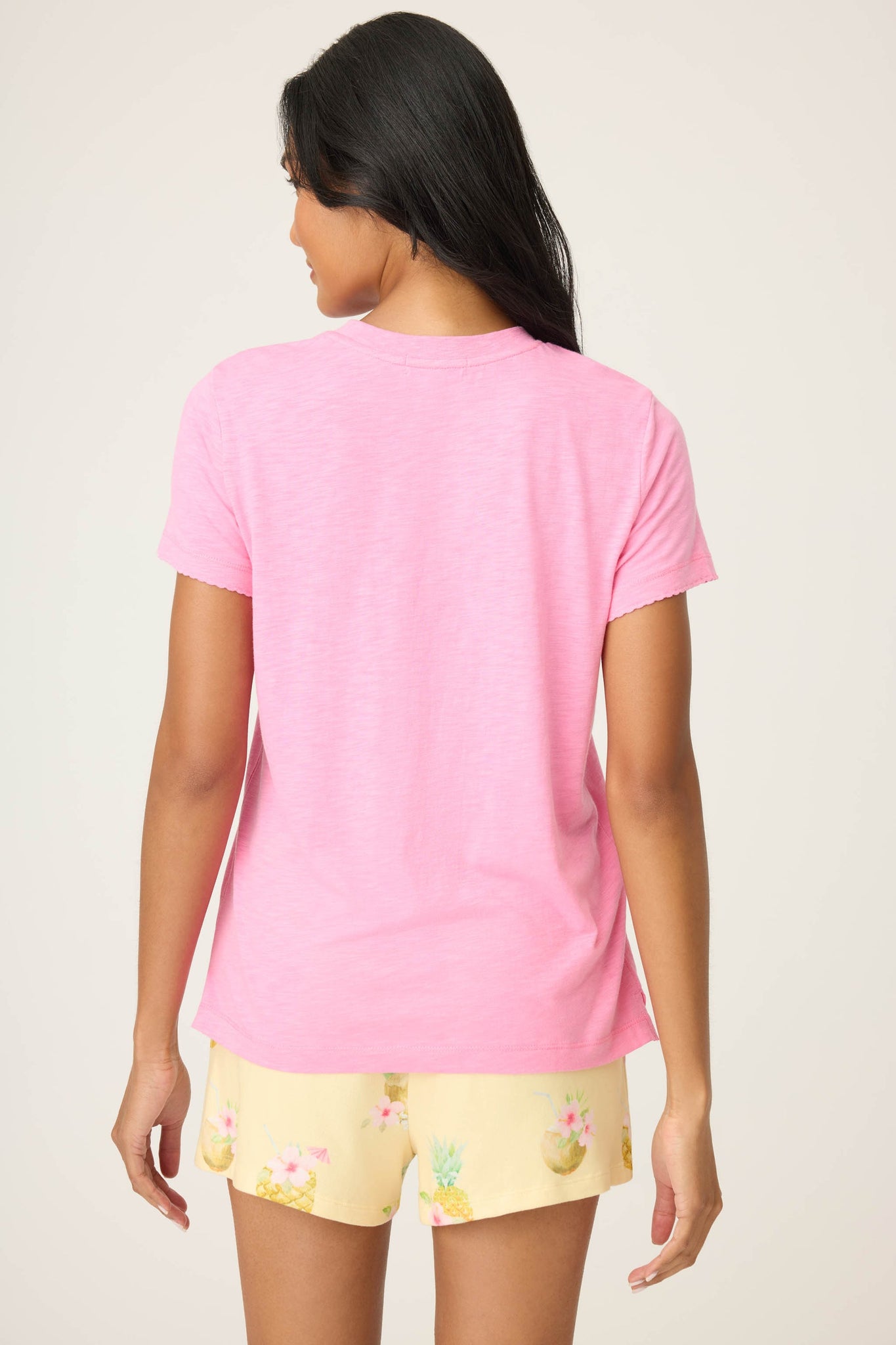 PJ SALVAGE- Back To Basics Short Sleeve Top- R7BBT-SORBET
