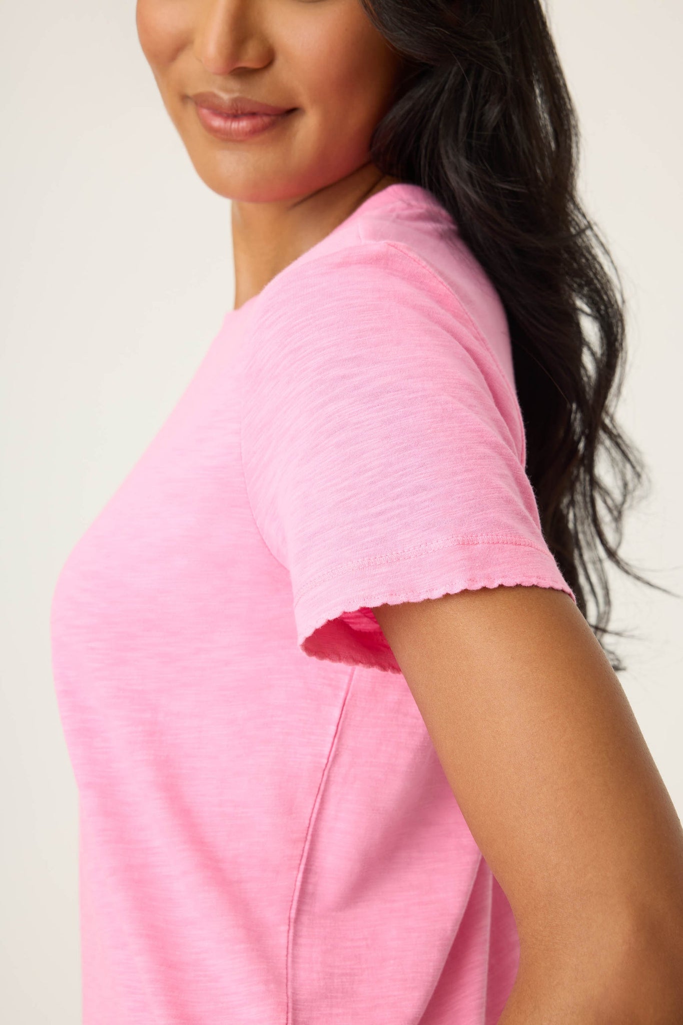 PJ SALVAGE- Back To Basics Short Sleeve Top- R7BBT-SORBET