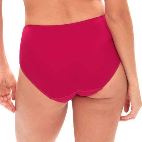 Simone Perele - Caresse Deep Brief 12A770- Black/Peau Rose/Ruby Pink