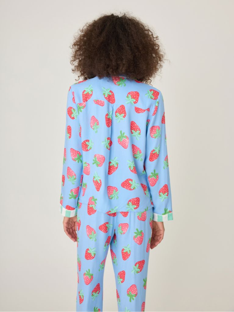 PJ Salvage Farmers Market PJ Set - Bright Blue- RSFMST2