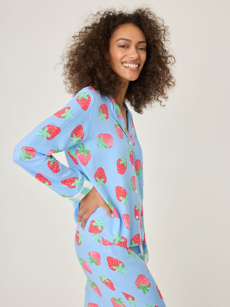 PJ Salvage Farmers Market PJ Set - Bright Blue- RSFMST2