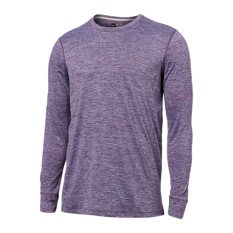 SXLT45- Saxx- DROPTEMP™ ALL DAY COOLING Long Sleeve-Racer Blue Heather