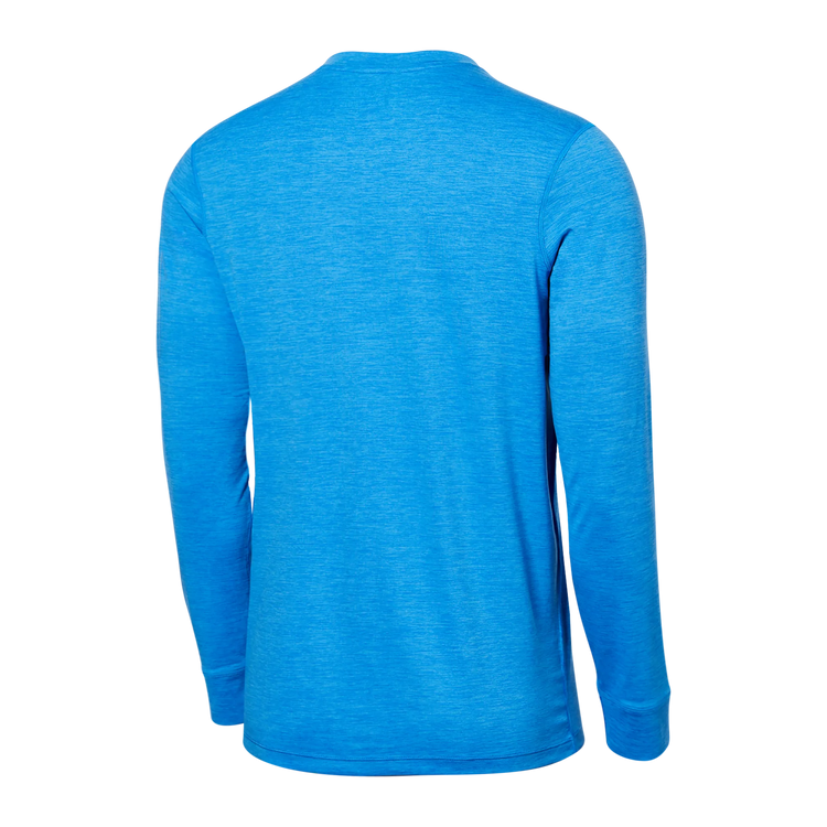 SXLT45- Saxx- DROPTEMP™ ALL DAY COOLING Long Sleeve-Racer Blue Heather