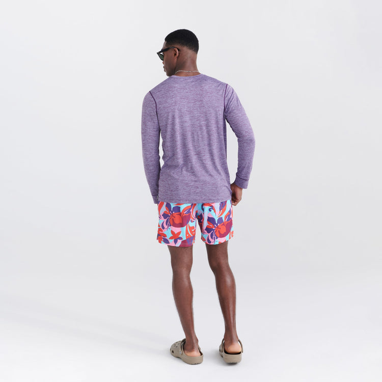 SXLT45- Saxx- DROPTEMP™ ALL DAY COOLING Long Sleeve-Racer Blue Heather