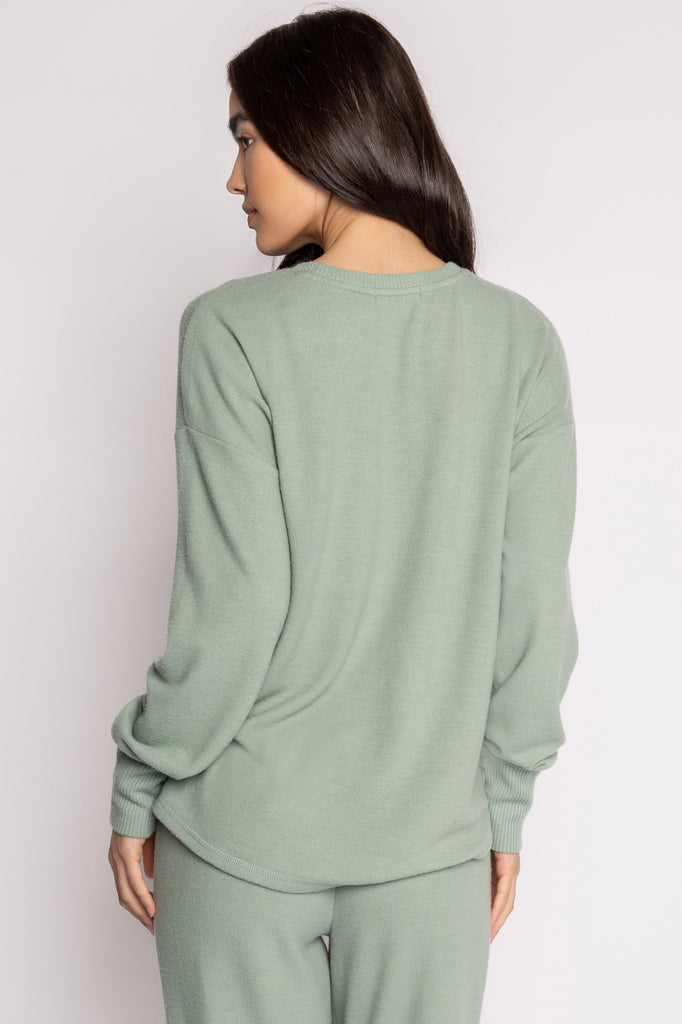 PJ SALVAGE PEACHY IN COLOR LONG SLEEVE TOP- RKPCLS
