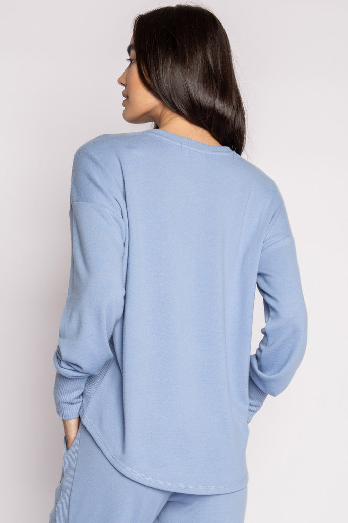 PJ SALVAGE PEACHY IN COLOR LONG SLEEVE TOP- RKPCLS
