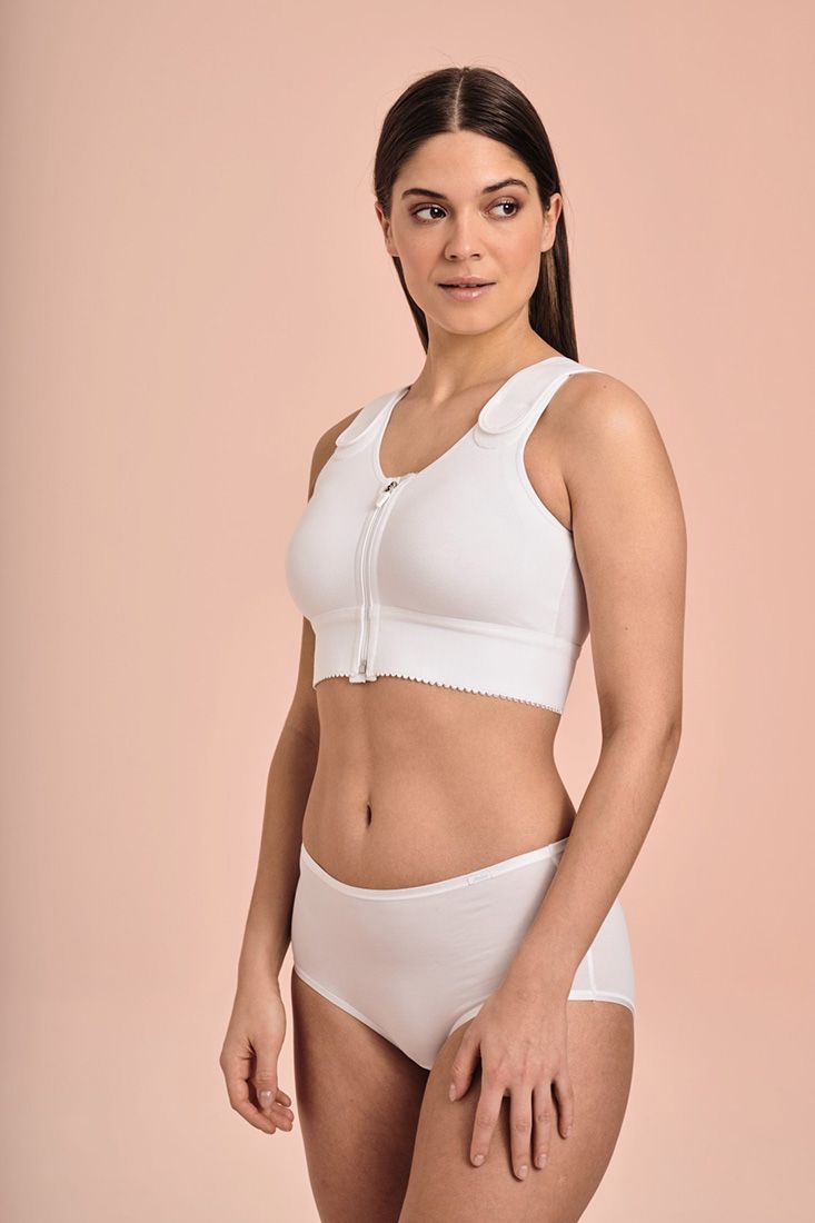 ANITA CARE MEDICAL GARMENTS-COMPRESSION BRA- WHITE/BLACK- 1094