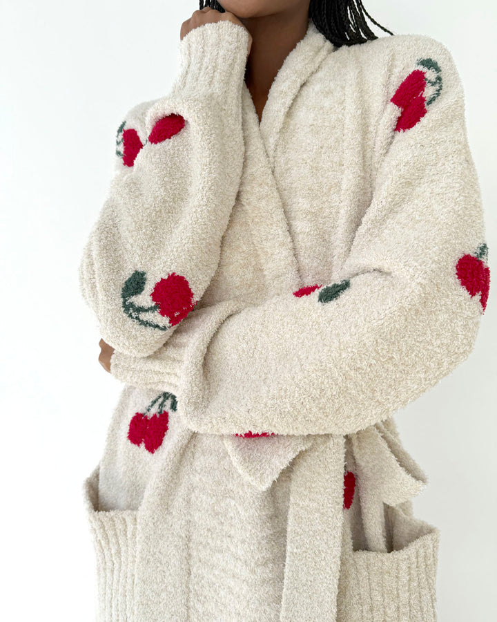 Splendid Fuzzy Yarn Hearts Robe- RPF1515