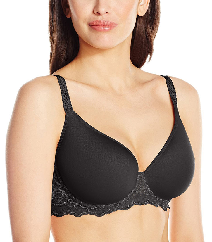 Simone Perele - Caresse 3D Spacer Shaped Underwire 12A316 (Black/ Peau Rose)