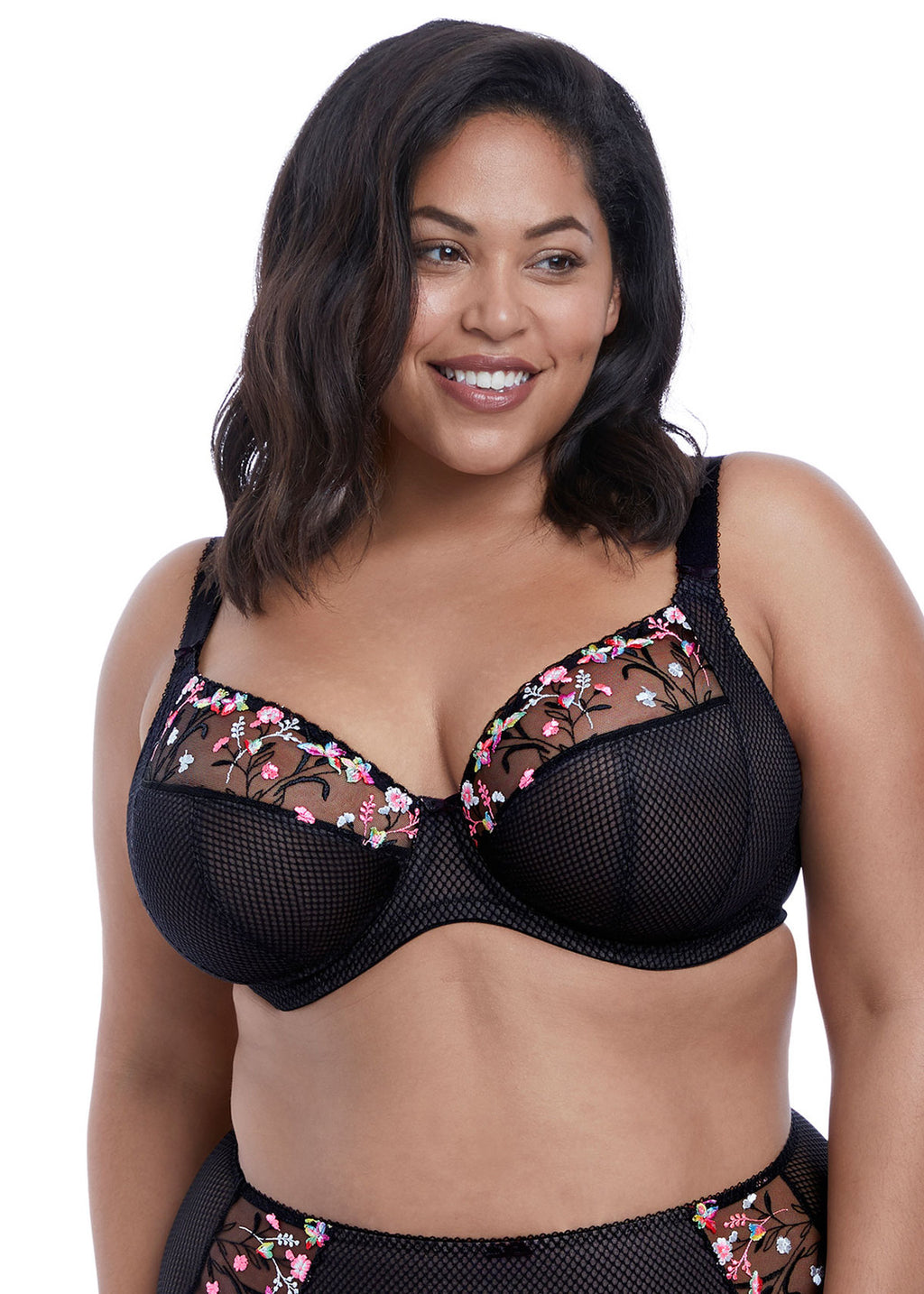 Elomi Charley Plunge Bra - Black EL4380