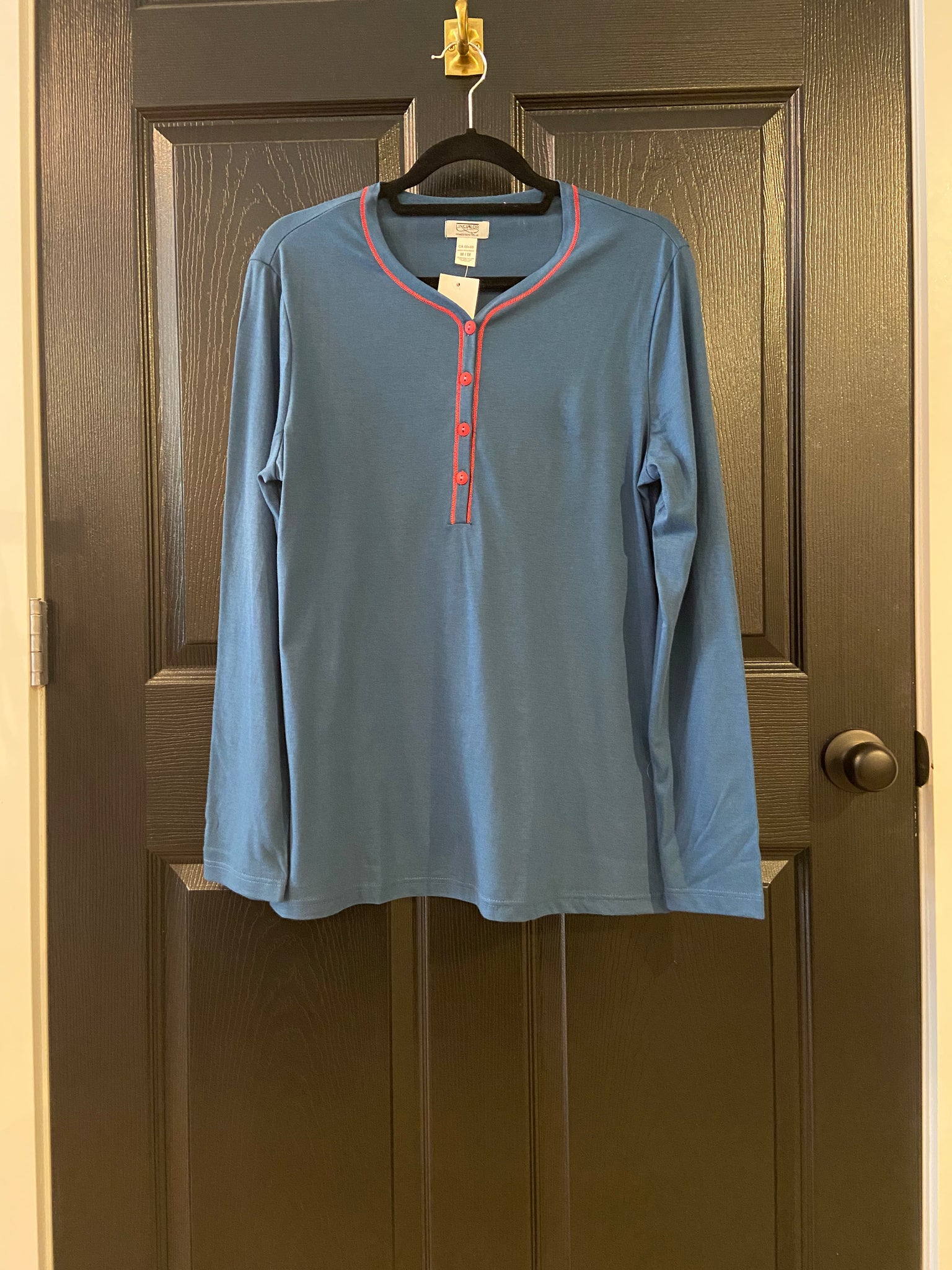 Linclalor Cotton Long-Sleeve Cotton Pajama Set 74535