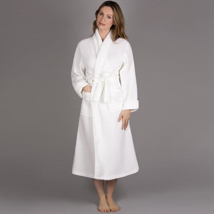 KayAnna Long Waffle Spa Robe S01156