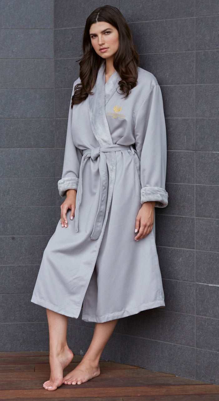 Kayanna / Mansfield - Microfibre Shimmer Lined Robe M137