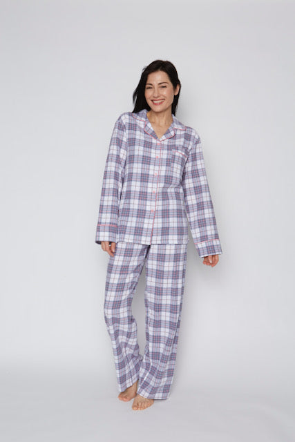 KayAnna F15175 Flannel 2-Piece PJ Set 100% cotton