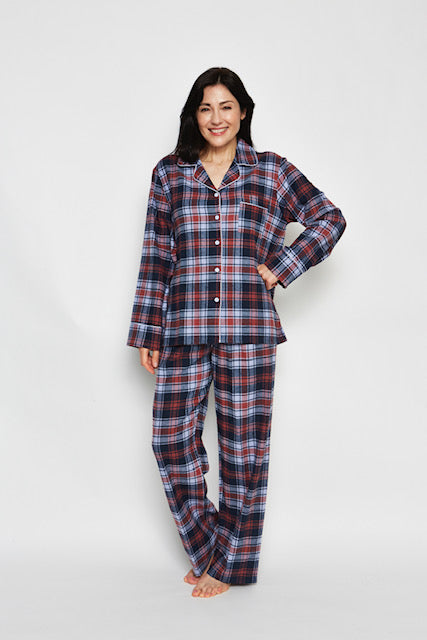 KayAnna F15175 Flannel 2-Piece PJ Set 100% cotton